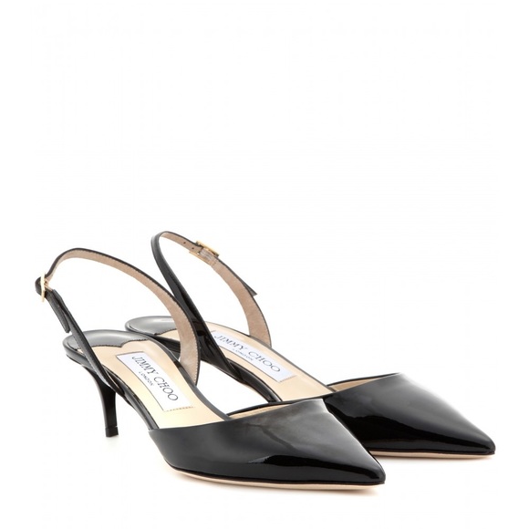 jimmy choo black slingbacks